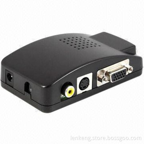 RCA to VGA Converter with 1 x VGA Output, 800 x 600P at 60Hz Optional Resolution Lenkeng